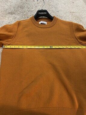 100% Authentic Burnt Orange Stone Island Wool Sweater Size M